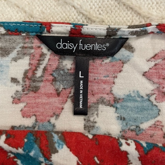 Daisy Fuentes Sleeveless Ruched Blouse EUC - Picture 3 of 4